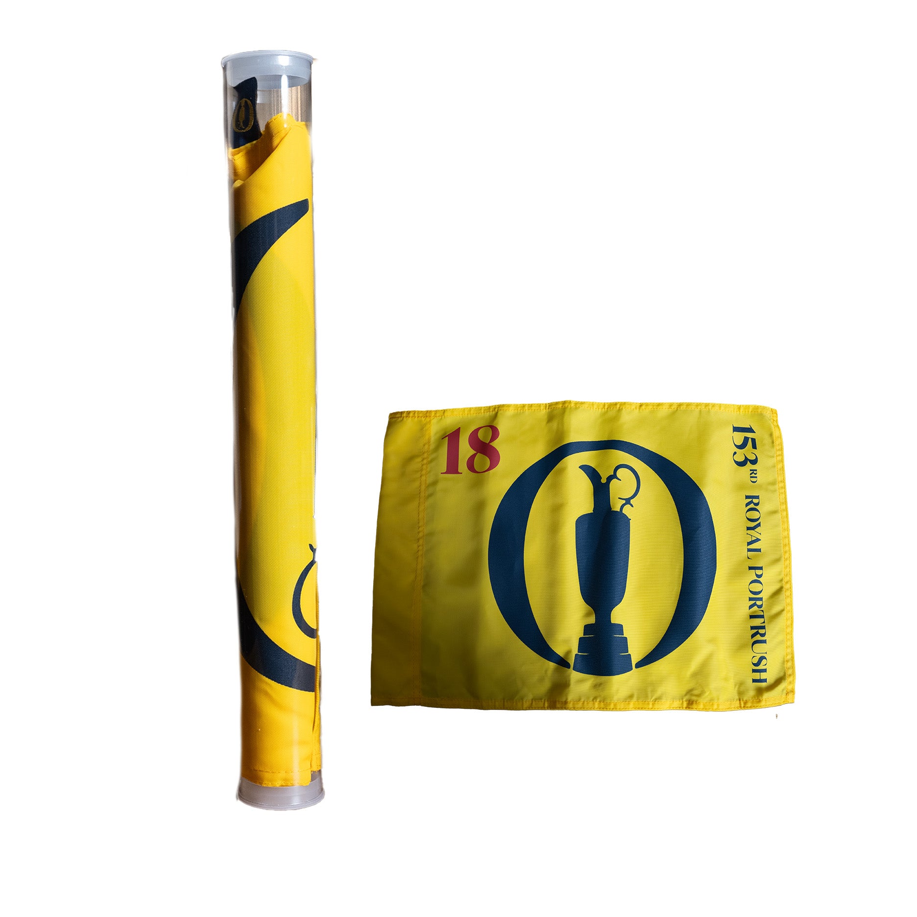 Royal Portrush Yellow 153rd Open Golf Pin Flag