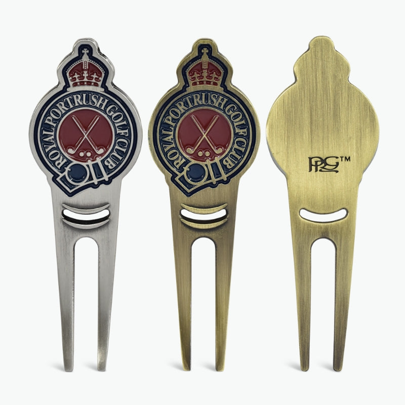 Royal Portrush Golf Divot Tool - Gold