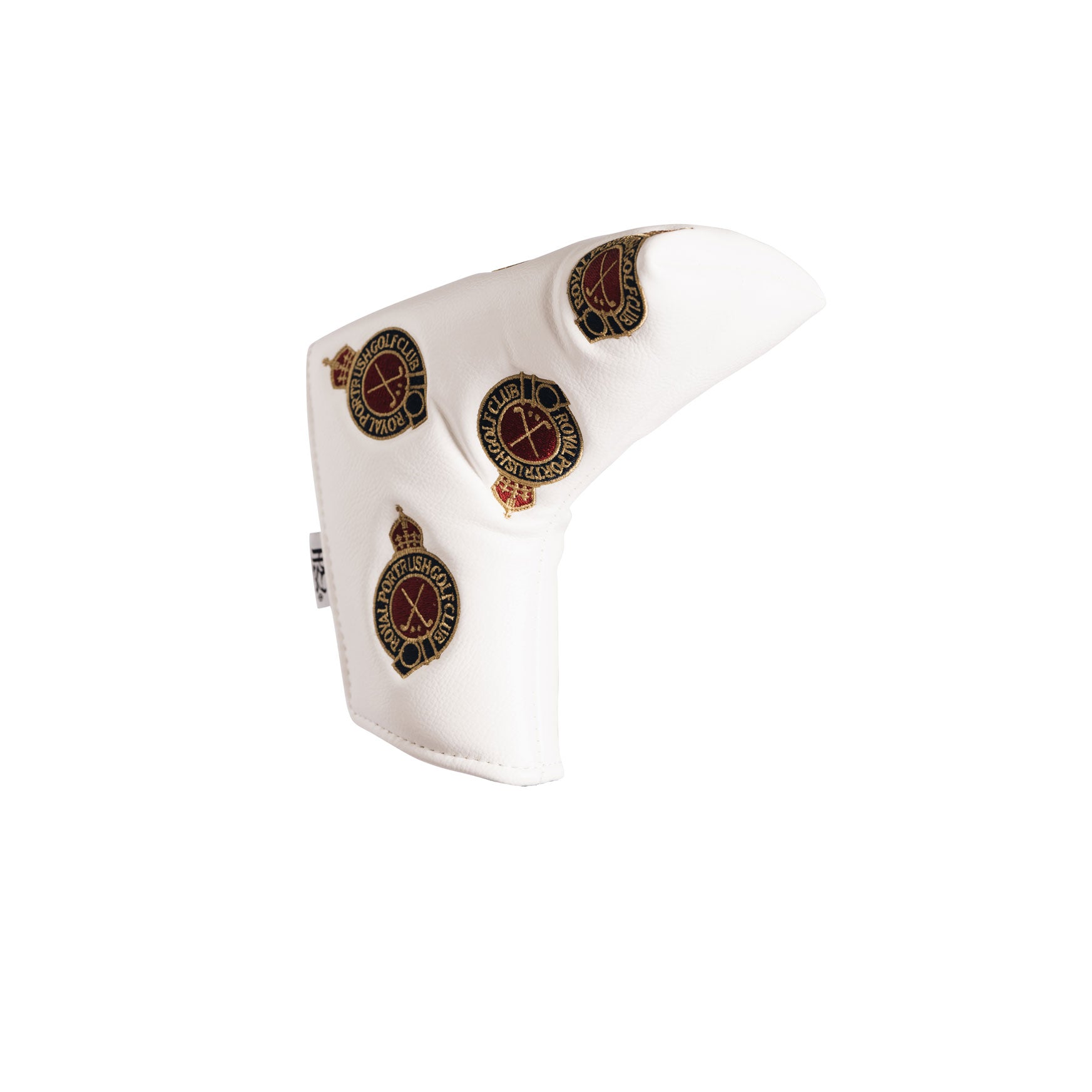 Royal Portrush White Multi Logo Blade Putter Cover