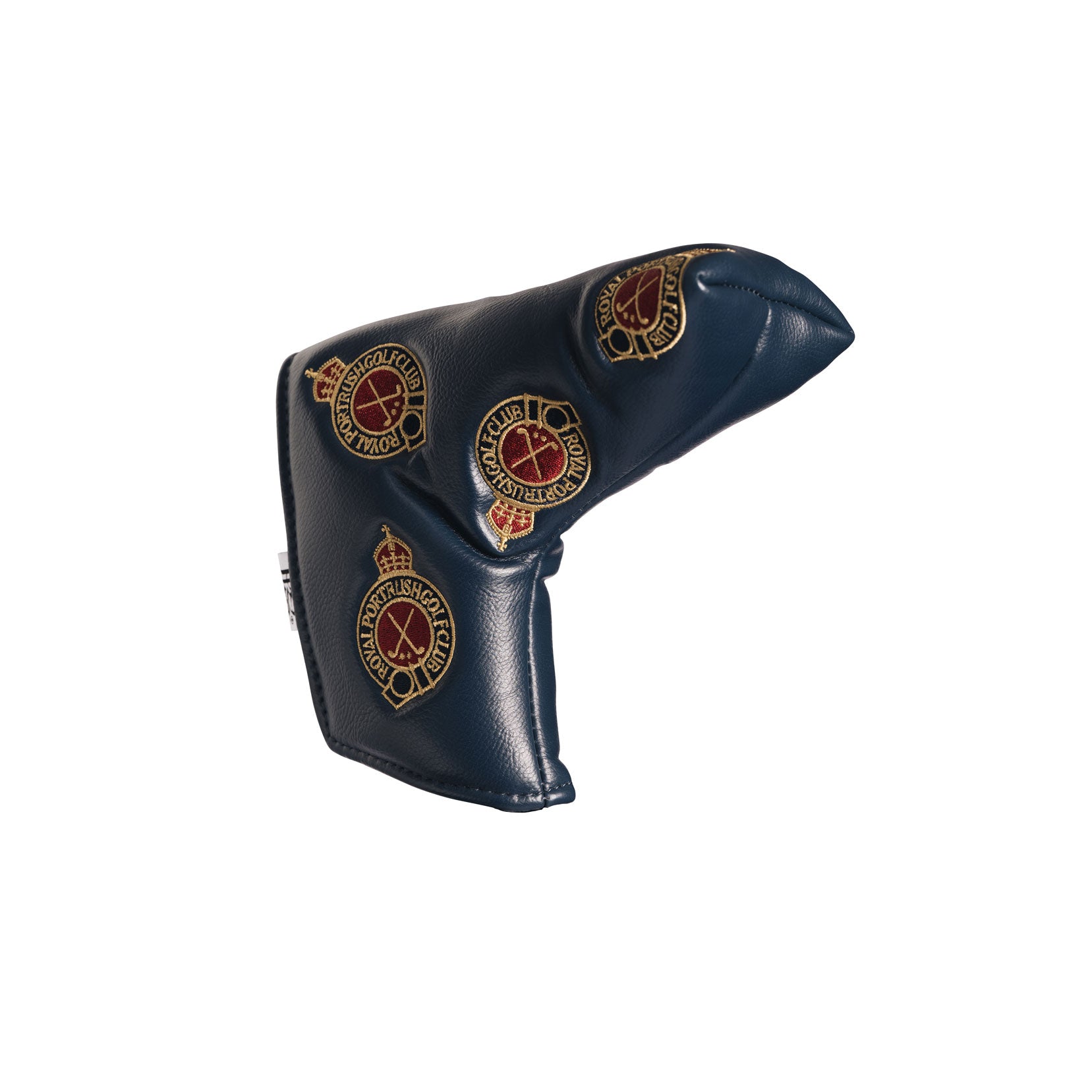 Royal Portrush Navy Multi Logo Blade Putter Cover